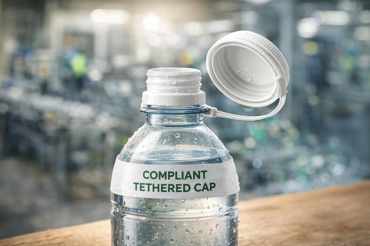 The tethered cap design ensures that bottle caps are not lost during collection, meeting the EU's mandatory standard from 2024.