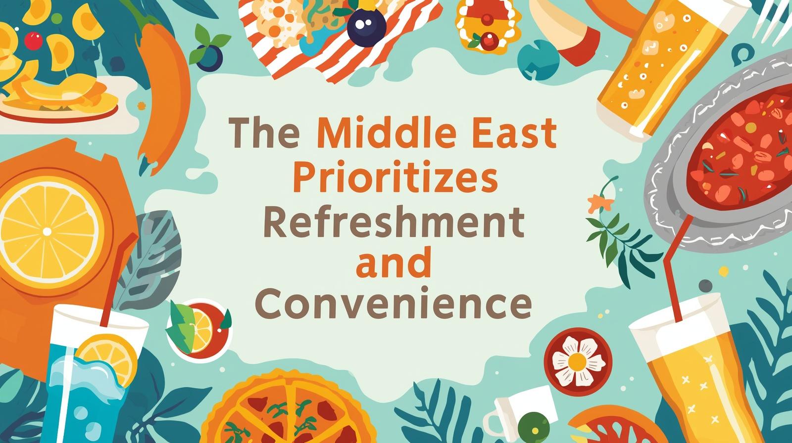 The Middle East Prioritizes Refreshment and Convenience