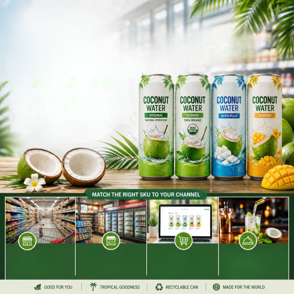 Coconut Water SKU for Each Retail Channel