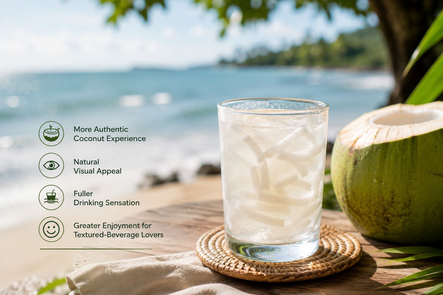 coconut water with pulp