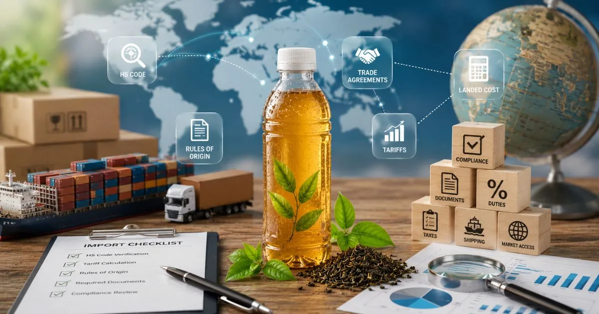 RTD tea tariffs