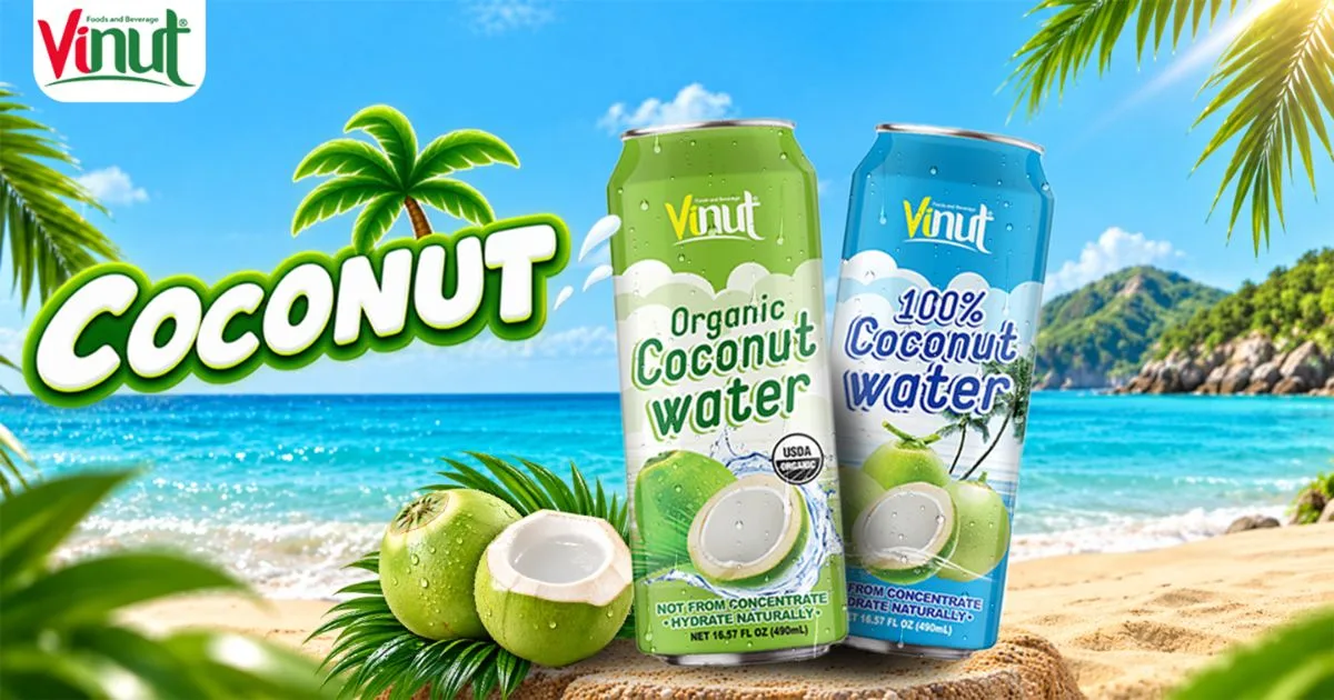 VINUT coconut beverage product portfolio.